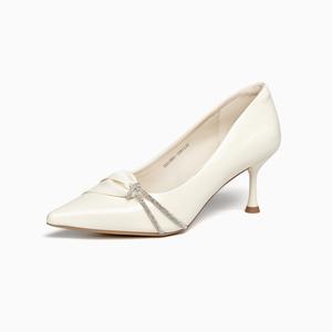 GEMEIQ Стройные каблуки на высоком каблуке для женщин экрю, цвет Ecru