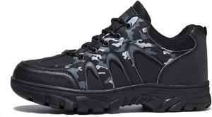 Мужские походные кроссовки Легкие ботинки Для улицы Комфортные повседневные прогулочные туфли Прочная подошва Дышащие кроссовки для тропы Для ежедневного ношения и приключений Qacksv, черный