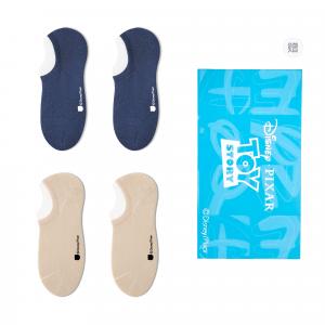 Ноу-шоу носки унисекс шопер 4 шт Disney, синий/хаки