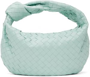 Синяя сумка Teen Jodie Bottega Veneta, цвет Teal/Washed gold