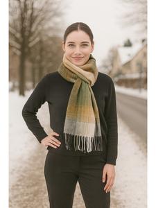 Зимний шарф Манчестер зеленого цвета collezione alessandro