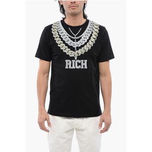 Футболка SHINAZU классического кроя с принтом ожерелья John Richmond, Black
