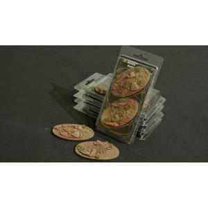 Аксессуары Gamers Grass Battle Ready Bases: Badlands - Oval 90mm (2)