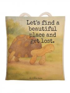 Mr. & Mrs. Panda Сумка с изображением черепахи и надписью белого цвета