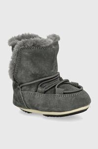 Детские зимние ботинки Moon Boot CRIB SUEDE, серый