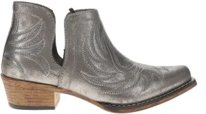 Женские повседневные ботинки Roper Ava с леопардовым узором, открытым носком, низким каблуком 1-2" - серый, серебряный
