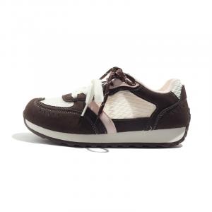 BEIER Женские устойчивые к истиранию низкие скейтерские кроссовки Brown Pink, цвет Brown Pink