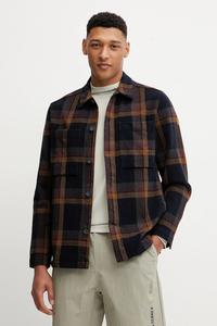 Куртка-рубашка Singi Flannel Overshirt M Fjallraven, темно-синий