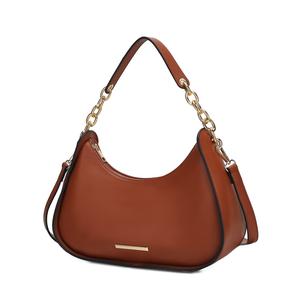 Сумка-хобо Lottie из веганской кожи Half Moon от Mia K MKF, Cognac