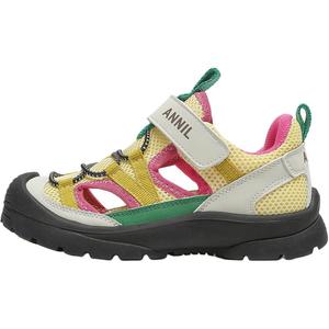 Детские сандалии с противоскользящей подошвой, устойчивые к истиранию, дышащие, с низким берцем Annil, бежевый