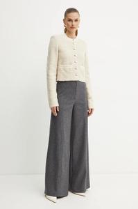 Шерстяной жакет Patrizia Pepe, бежевый