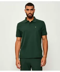 Футболка поло Classic fit Calvin Klein Jeans, зеленый