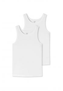 Майка 2-упаковка - серия "раскрыть" круглый вырез Uncover By Schiesser, белый