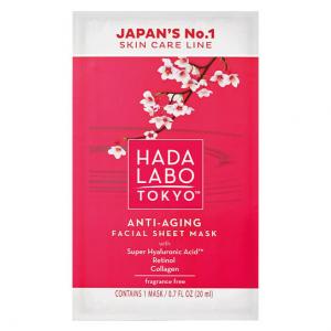 Увлажняющая маска против морщин на ткани 20 мл Hada Labo Tokyo Red