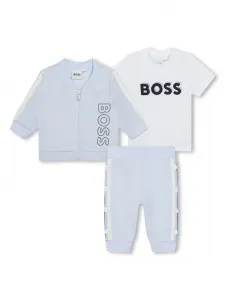 Спортивный костюм с логотипом Boss Kidswear, белый