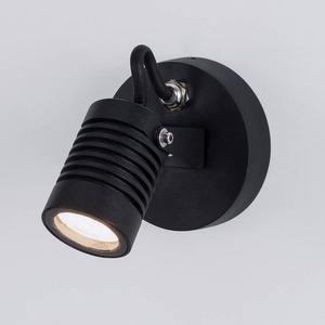 Уличный настенный светильник Nova Luce Fend Typ A, алюминий / прозрачное стекло - черный