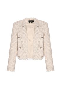 Faina Пиджак 'Festive' в бежевом цвете, шамуа