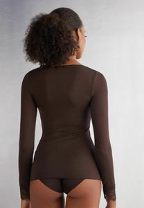 Топ с длинными рукавами WARM EFFECT ULTRALIGHT Intimissimi, цвет Mottled Brown