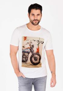 Футболка с принтом MT SPOKES Key Largo, белый