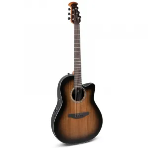 Акустическая гитара Ovation Celebrity Traditional Plus E-CS24P-ABLKW, средний вырез, черное дерево