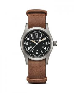 Механические полевые часы Hamilton цвета хаки, 38 мм, мультиколор