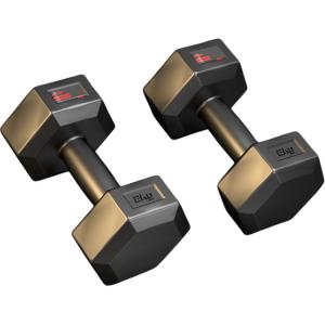 Гантели LiNing, универсальные, для комплексных фитнес-упражнений, ПВХ, 4-10 кг., night черный