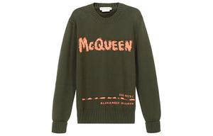 Alexander McQueen Свитер мужской army green