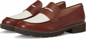 Лоферы Cole Haan Women's Gwendolyn Penny Loafers, Dark Cuoio/Ivory Leather