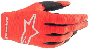 Детские радарные перчатки Alpinestars, красный/серебряный