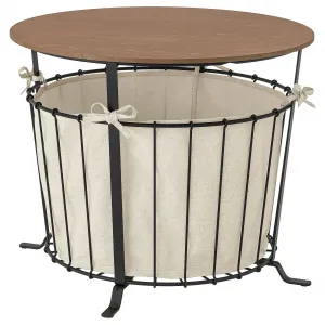 Столик для хранения, черно-коричневый, 60 см, ÄNGESBYN IKEA