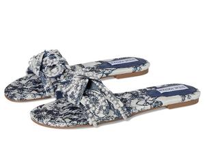 Женские синие сандалии Steve Madden Misha с разноцветным бисером, без застежек, ZAP448 Steve Madden, синий