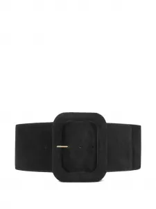 Ремень с пряжкой Ami Paris, черный