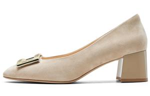 NINE WEST Женские туфли на платформе с массивным каблуком 5,2 см абрикосовые, цвет Apricot