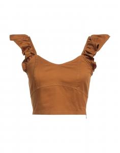 Кроп-топ Liu •Jo, коричневый