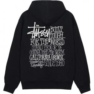 Толстовка с капюшоном California Grown Stussy, черный