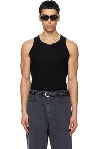 Топ в рубчик из шелкового лиоцелла Tonywack, черный