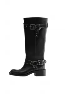 Плоские ботинки Pull&Bear, Black