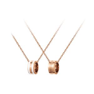 DW/DanielWellington Daniel Wellington Alloy Necklaces Women's Ceramic White & Rose Gold