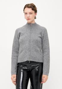 Кардиган Vero Moda Tall VMBANG HIGH NECK ZIP , Medium Grey Melange/Mottled Grey