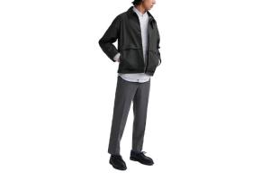 Повседневные брюки мужские свинцово-серые Uniqlo, серый