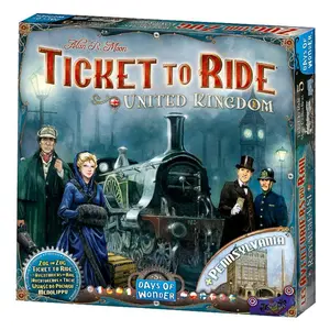 Asmodee Aventureros Al Tren Reino Unido настольная игра на испанском языке, мультиколор