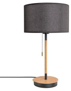 Настольная лампа Paco Home Eko Tl Canvas, черно-белый