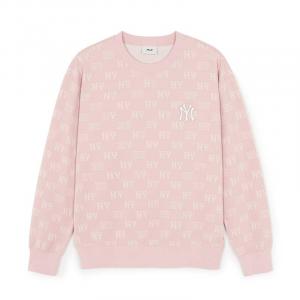 Свитшот New York Yankees SS26 унисекс MLB, new york yankees/светло-розовый mtm04