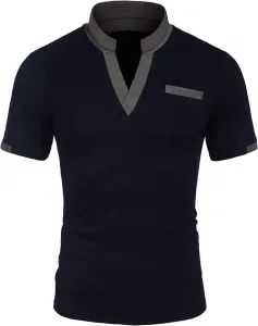 Футболка мужская Henley Slim Fit DGHM-JLMY