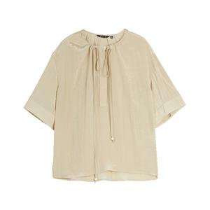 ELLE Рубашка женская Khaki Crew Neck тонкая