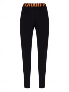 Хлопковые леггинсы с логотипом на поясе DSQUARED2, черный