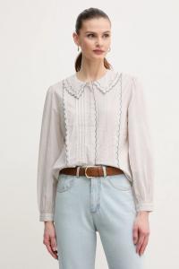 Хлопковая рубашка Hoss Intropia, серый