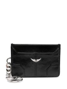 Zadig&Voltaire кожаный держатель для карт Sunny Pass, черный