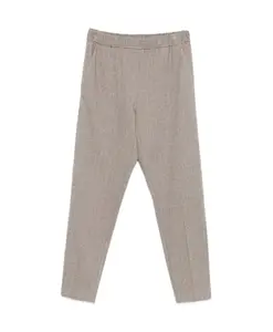 Брюки в елочку Le Tricot Perugia, бежевый