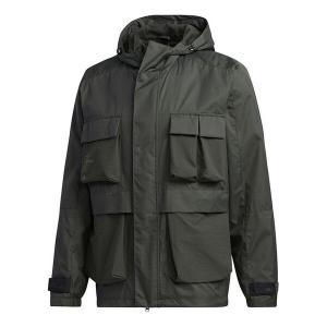 Куртка adidas TH Windbreaker Jacket - Green, коричневый